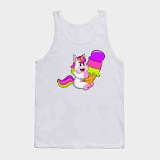 Unicorn Waffle ice cream Tank Top